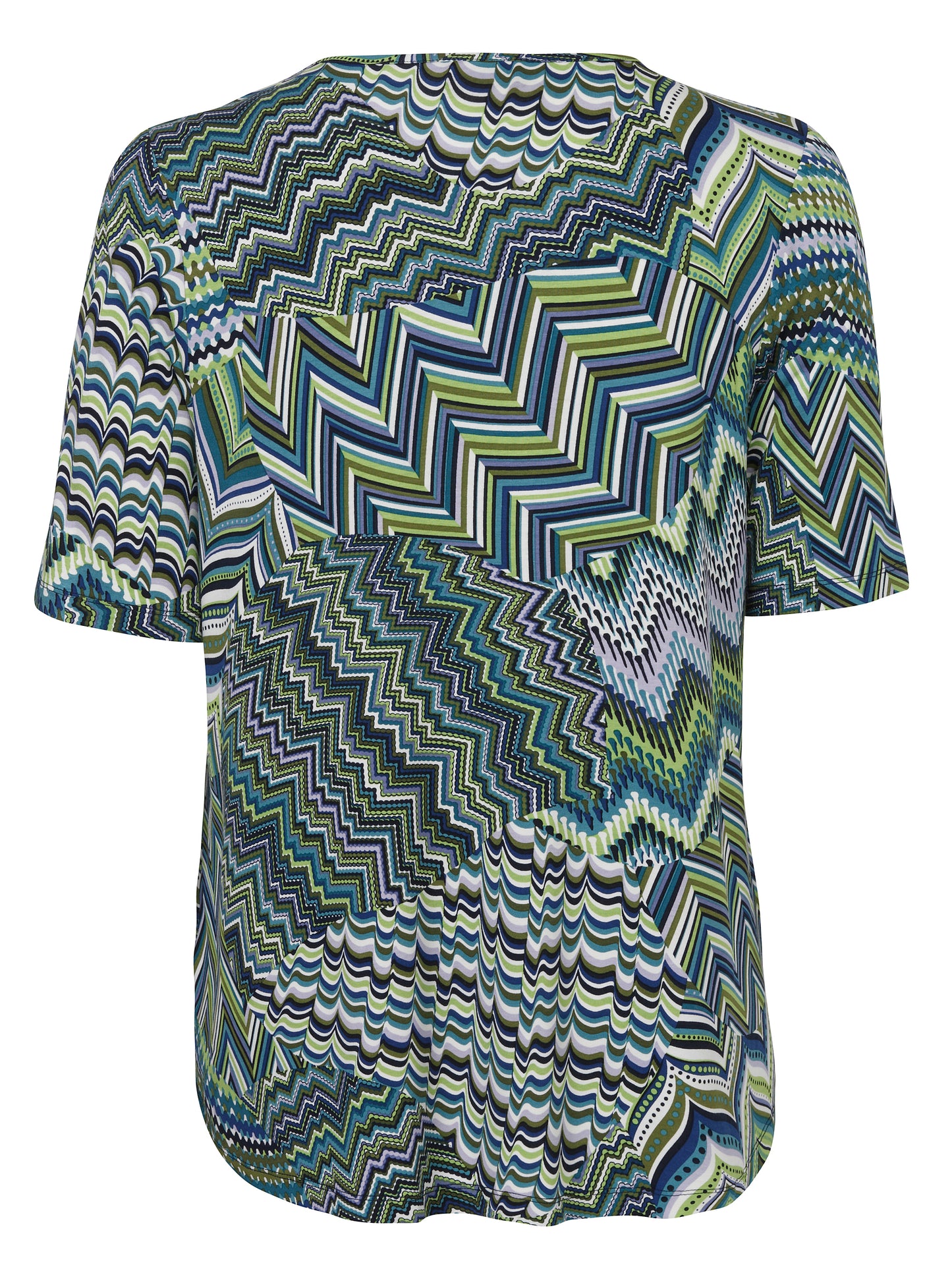 T-Shirt V-Ausschnitt 1/2 Arm Druck