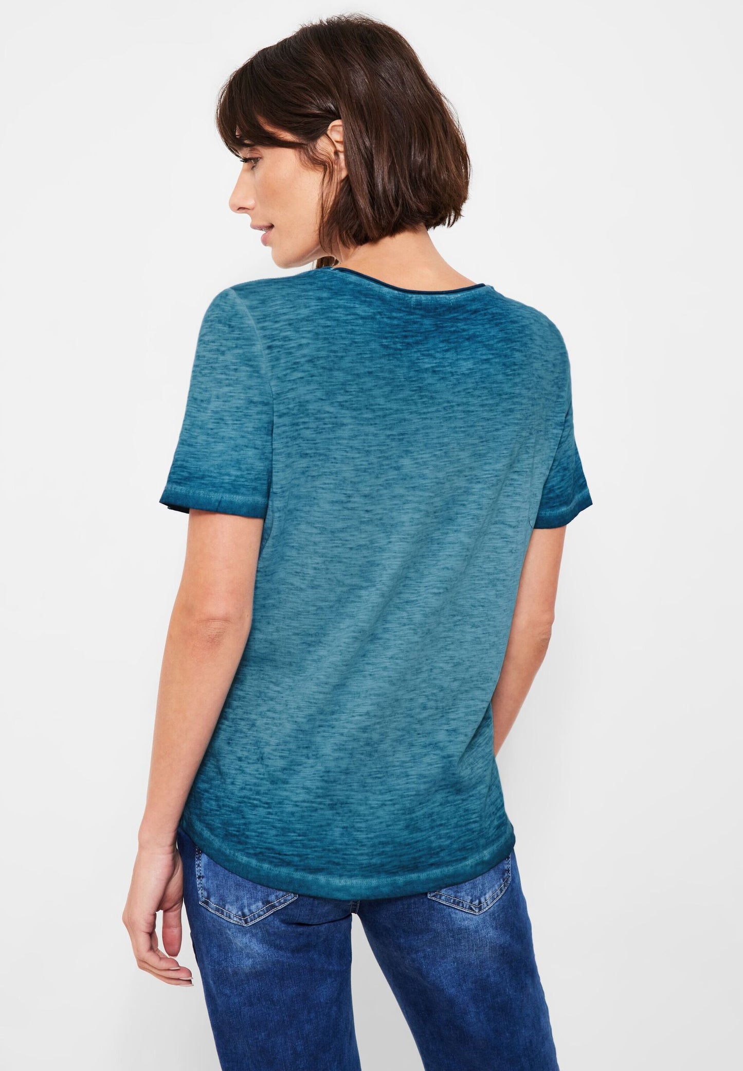 T-Shirt in Unifarbe