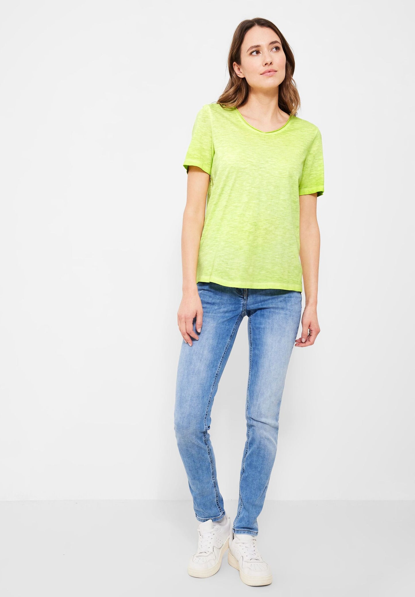 T-Shirt in Unifarbe