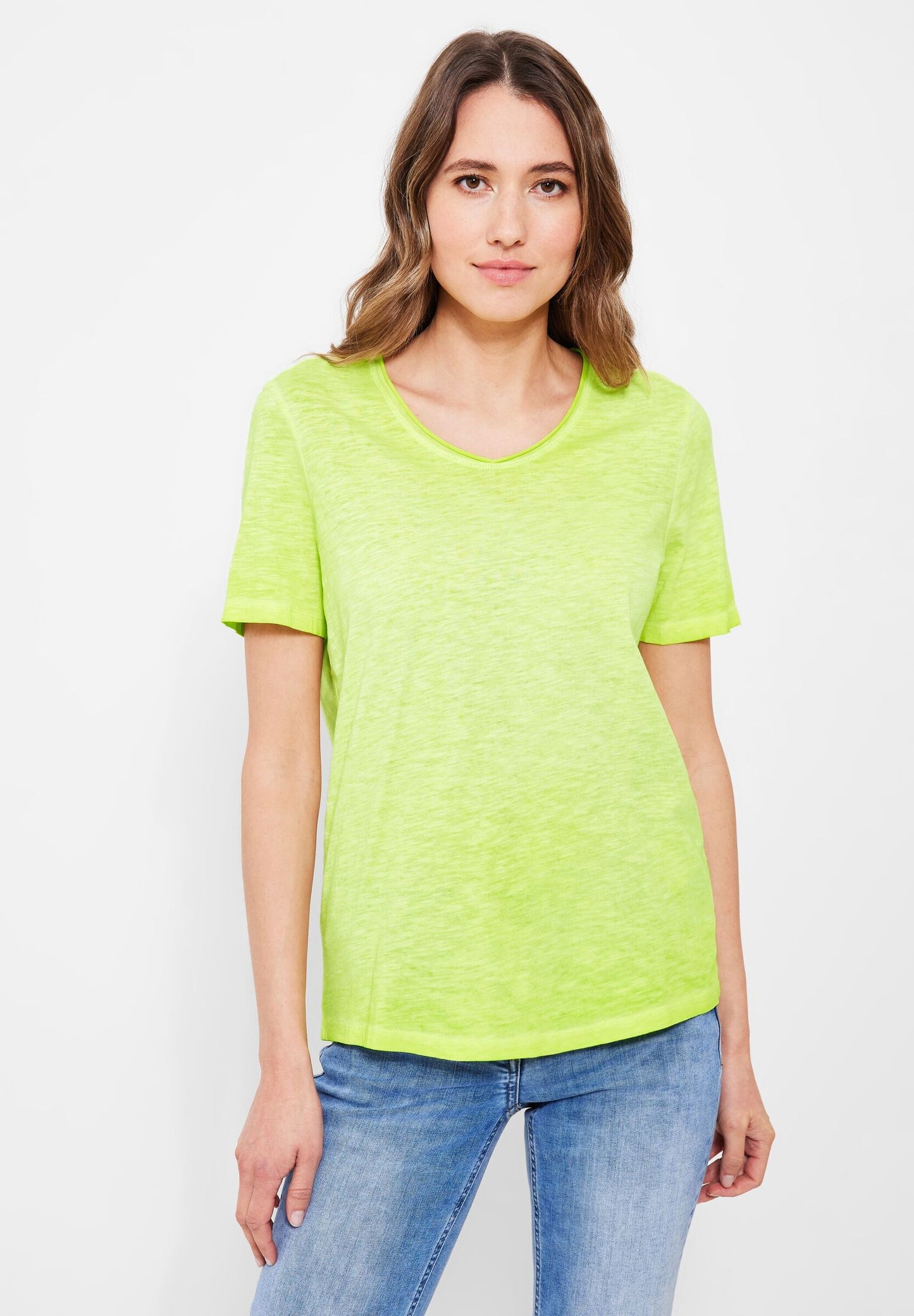 T-Shirt in Unifarbe