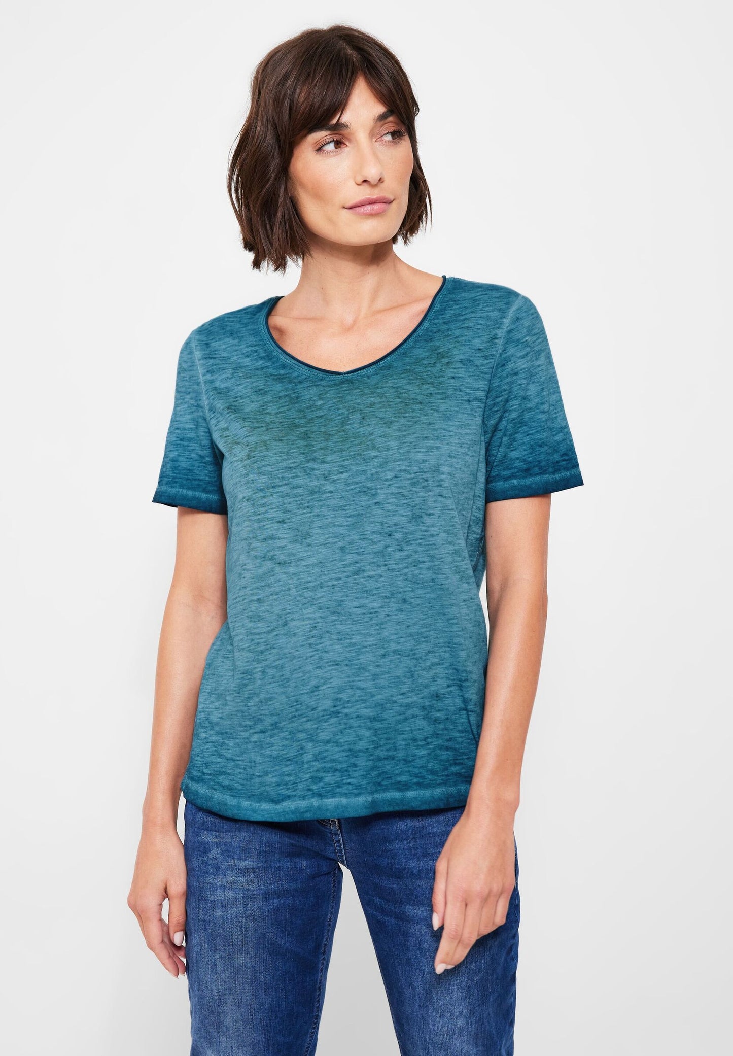 T-Shirt in Unifarbe