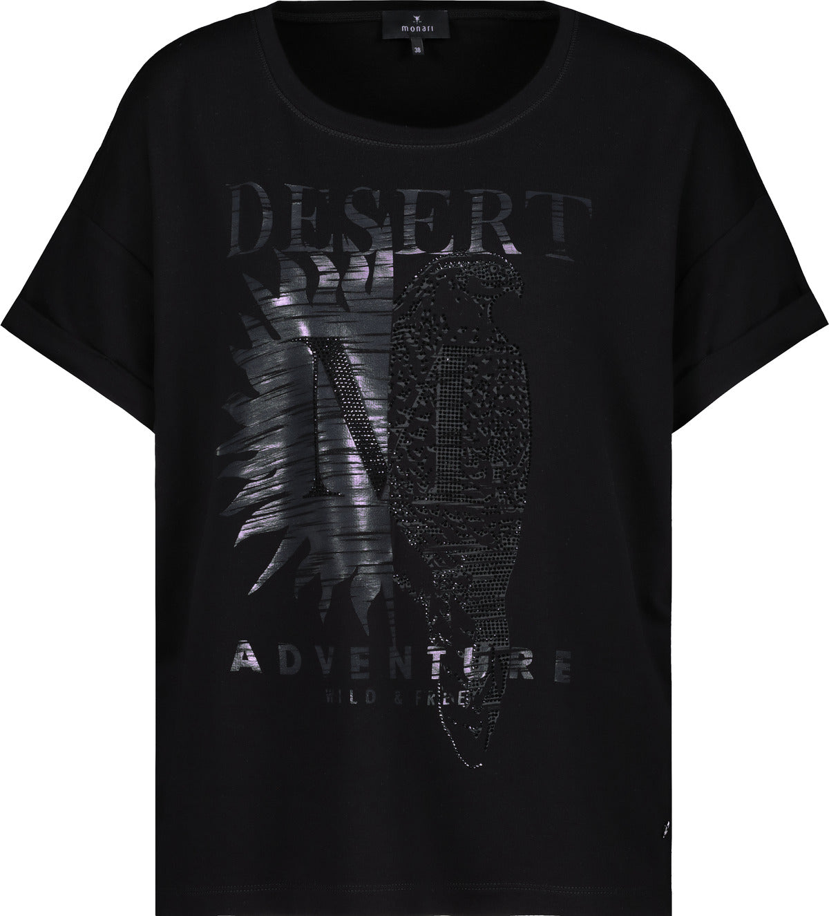 T-Shirt, schwarz