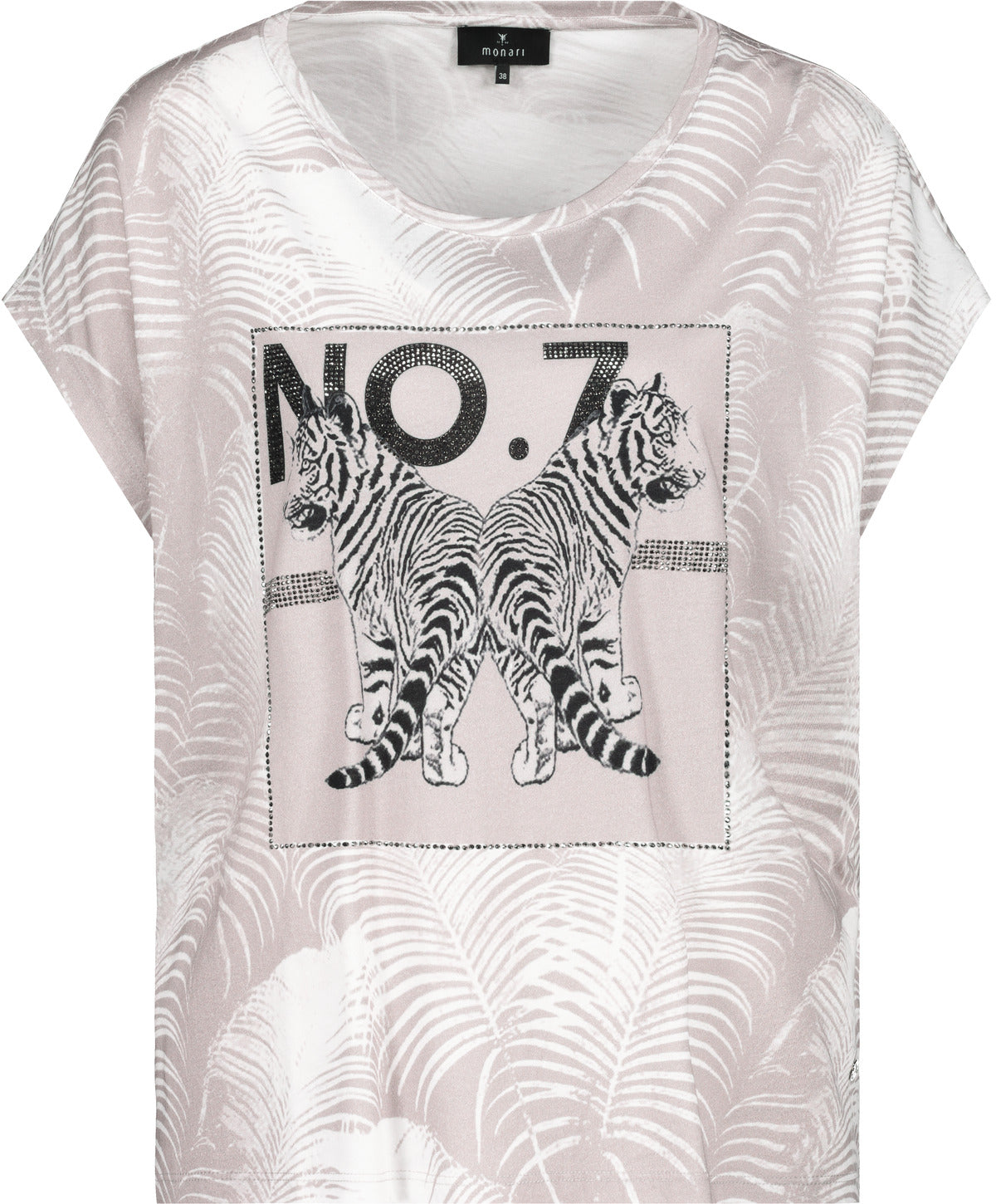 T-Shirt, bambus gemustert