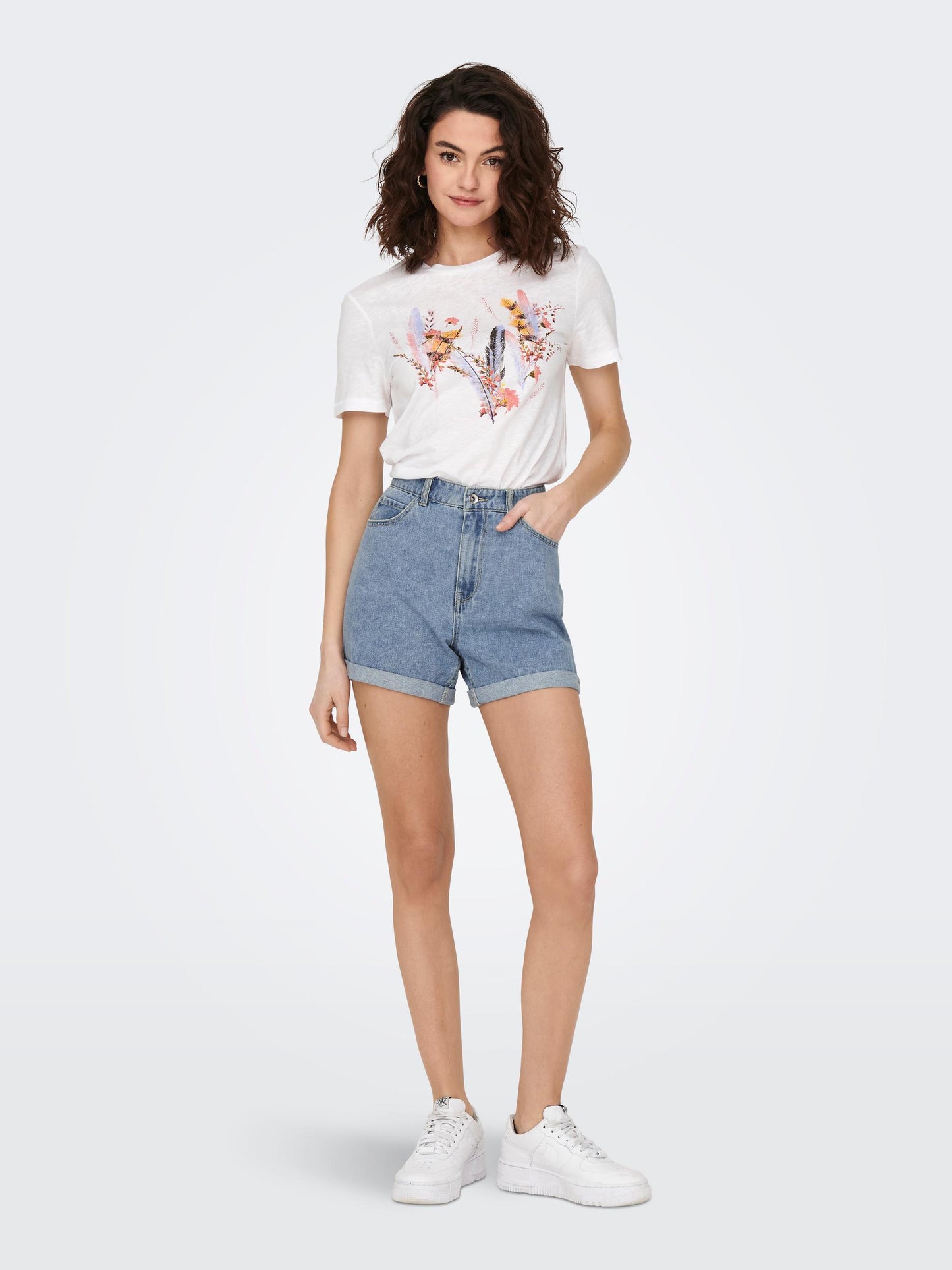 ONLVEGA HW MOM DNM SHORTS NOOS