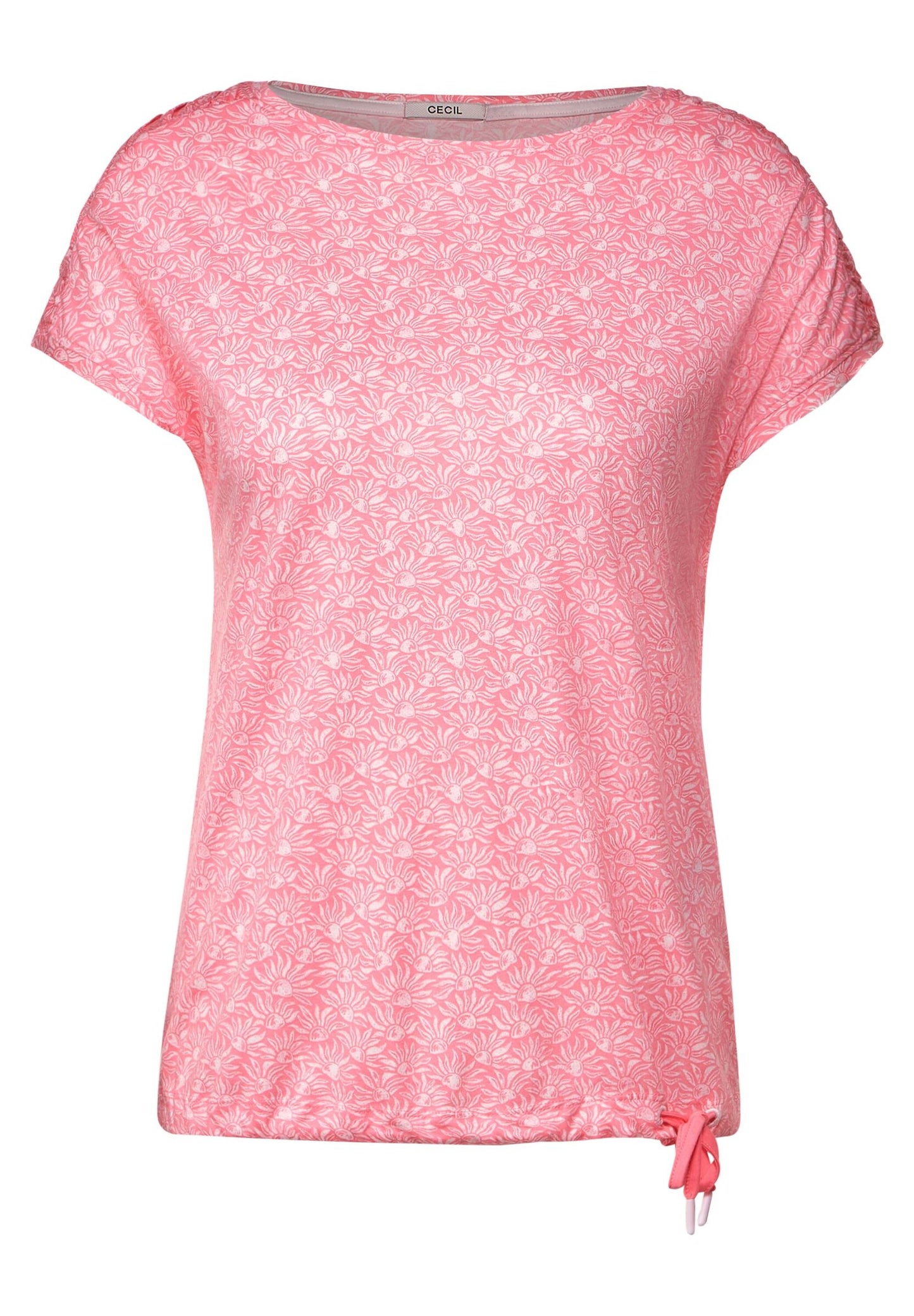 T-Shirt mit Smok Schultern