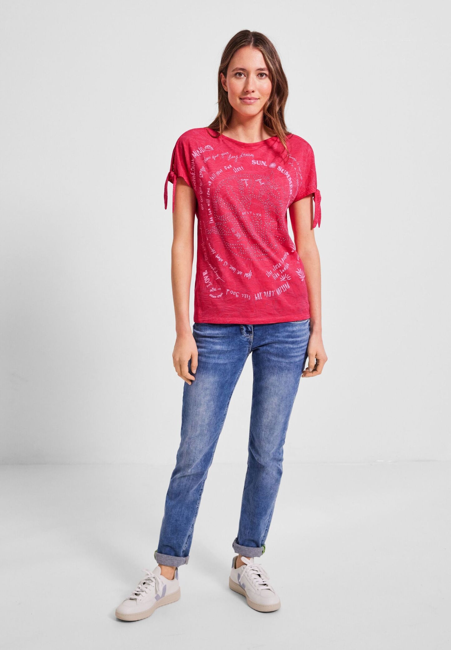 T-Shirt mit Knotendetail