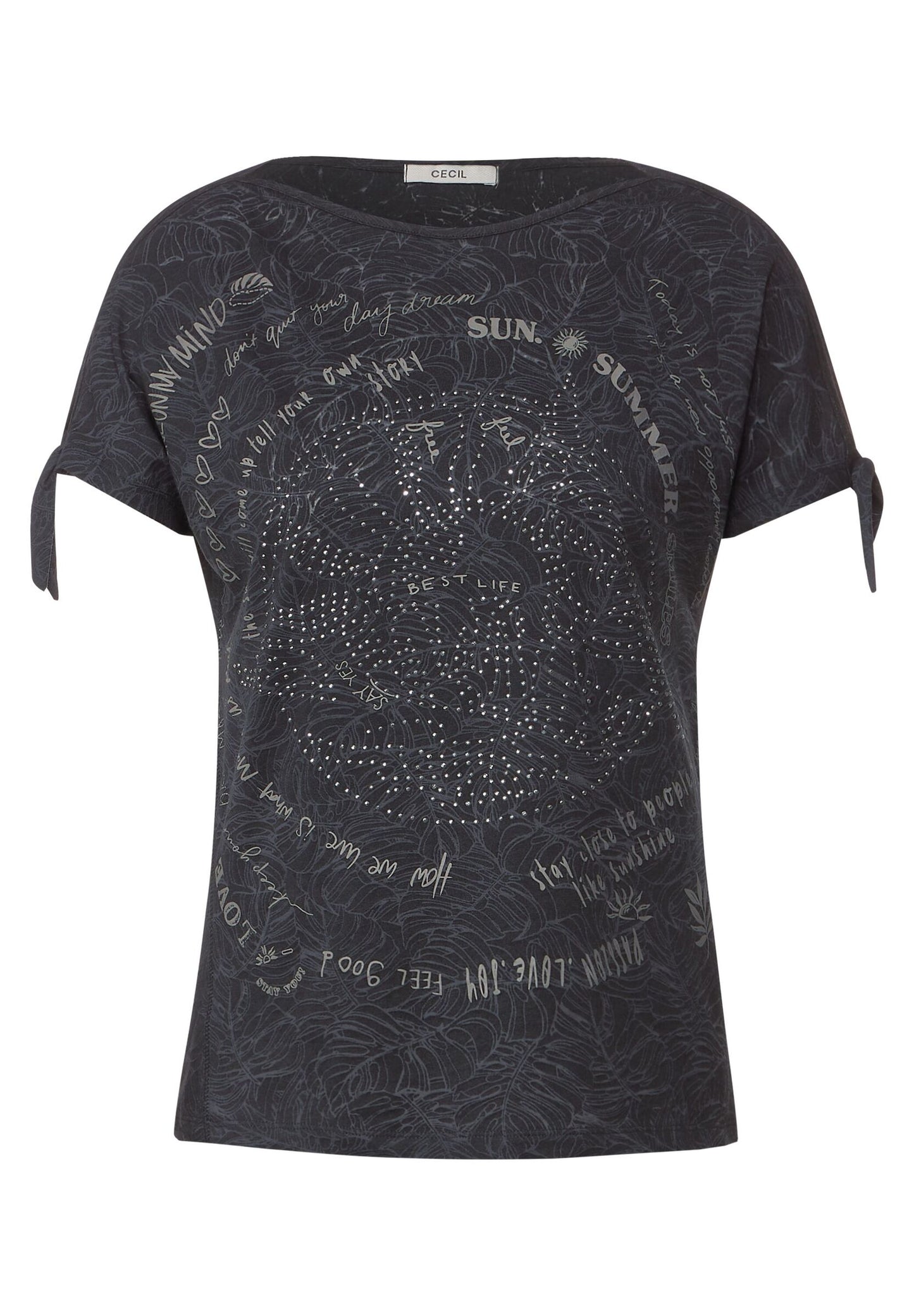 T-Shirt mit Knotendetail