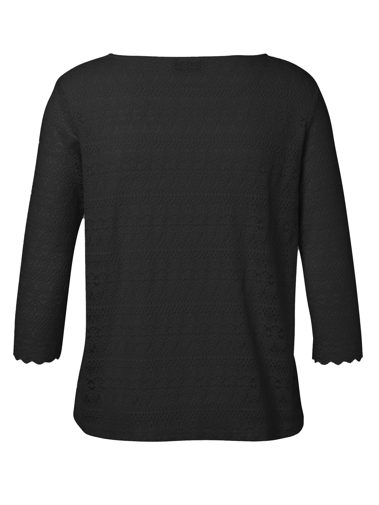 T-Shirt Rundhals 3/4 Arm Spitze
