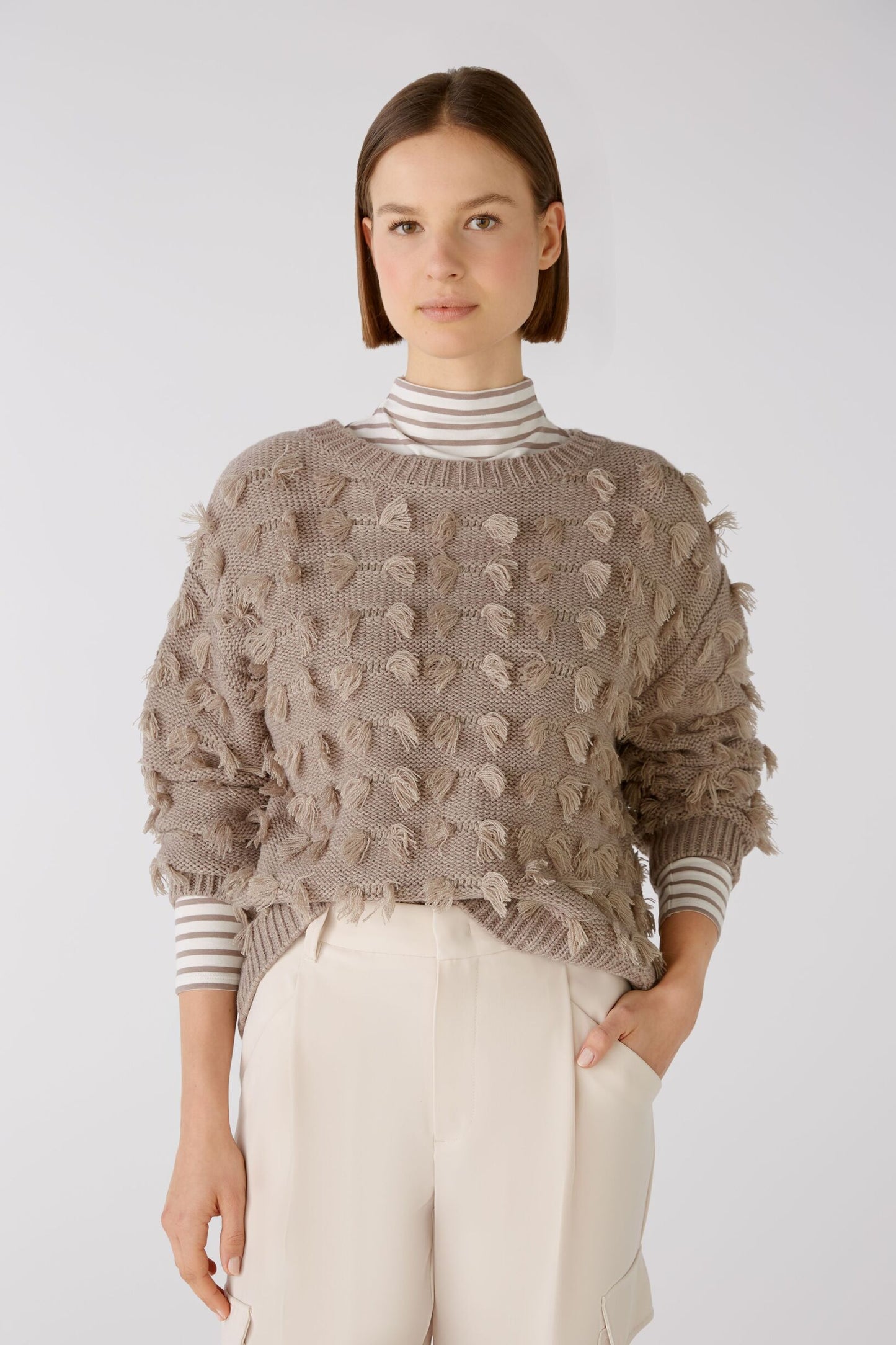 Pullover mit Fransendetail