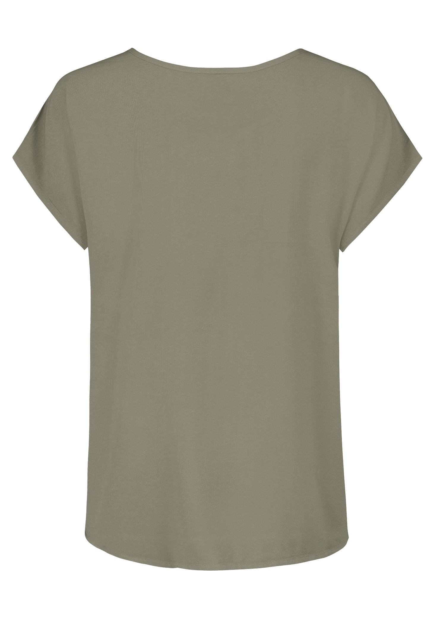 DOB Bluse, Rundhals mit Piping, übe, navy