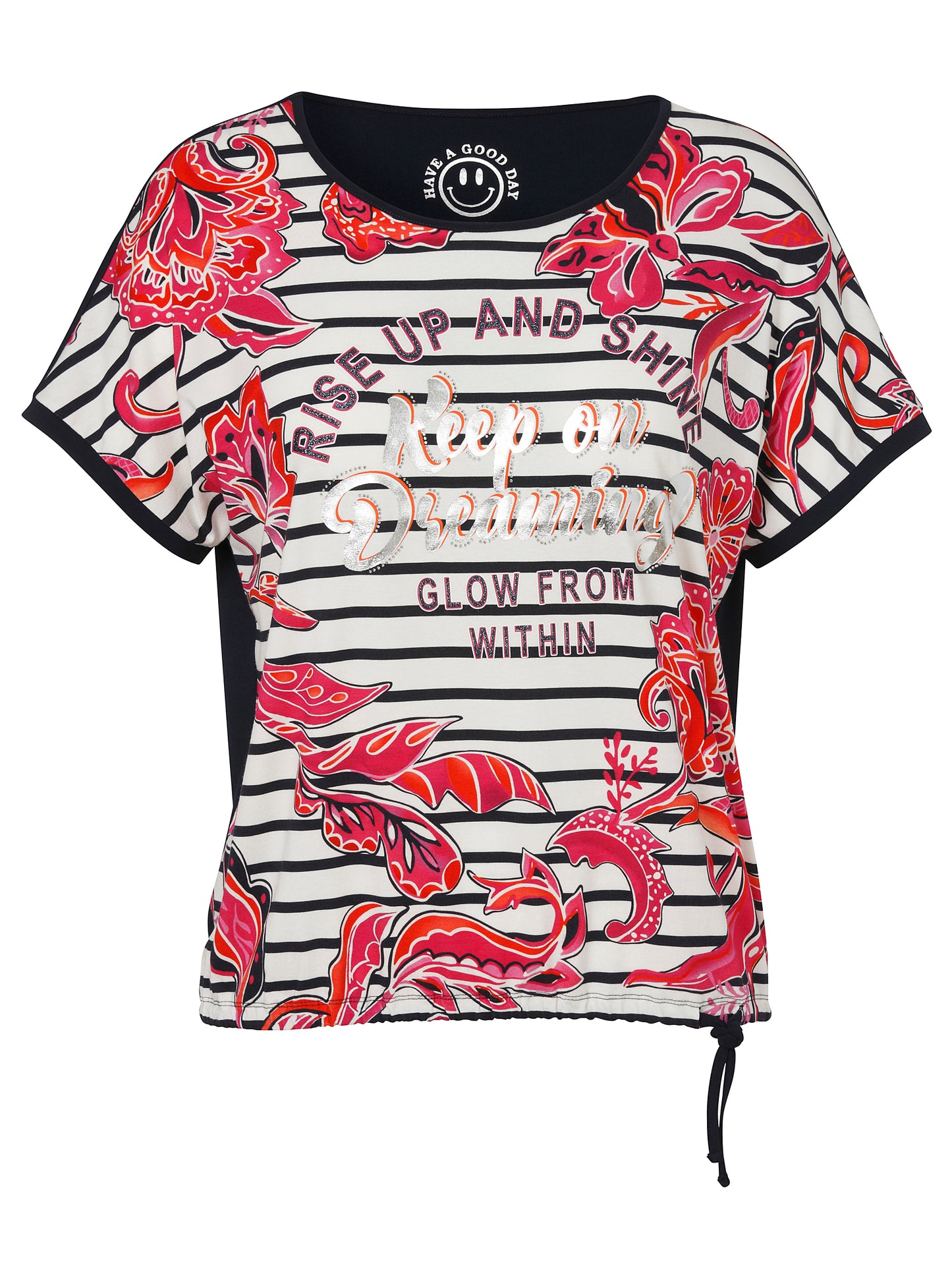 T-Shirt Rundhals 1/2 Arm Druck Motiv