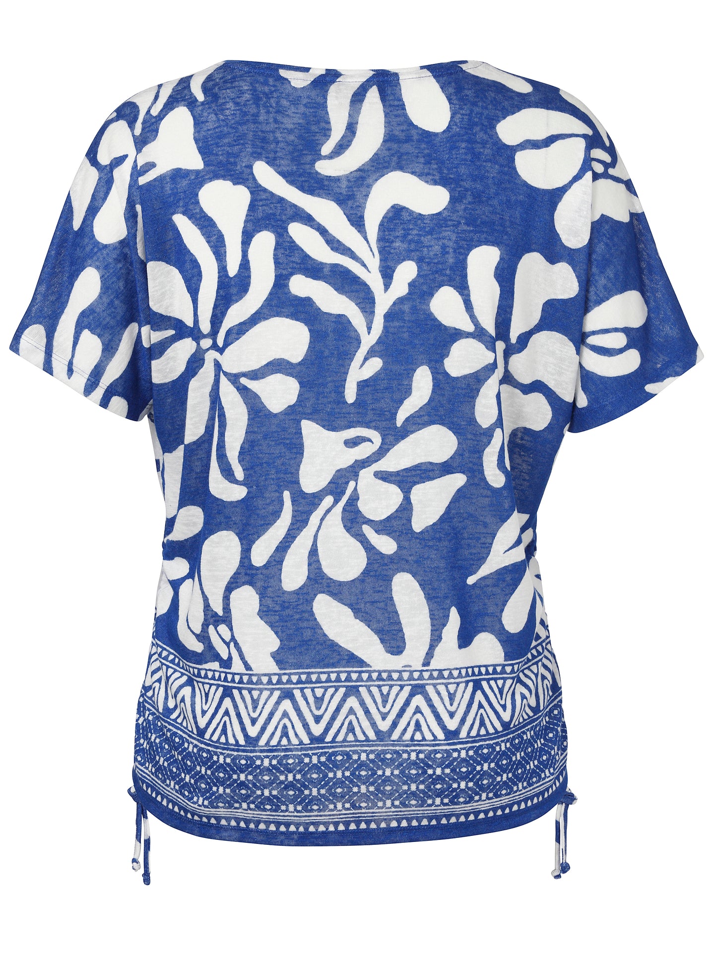 T-Shirt V-Ausschnitt 1/2 Arm Druck