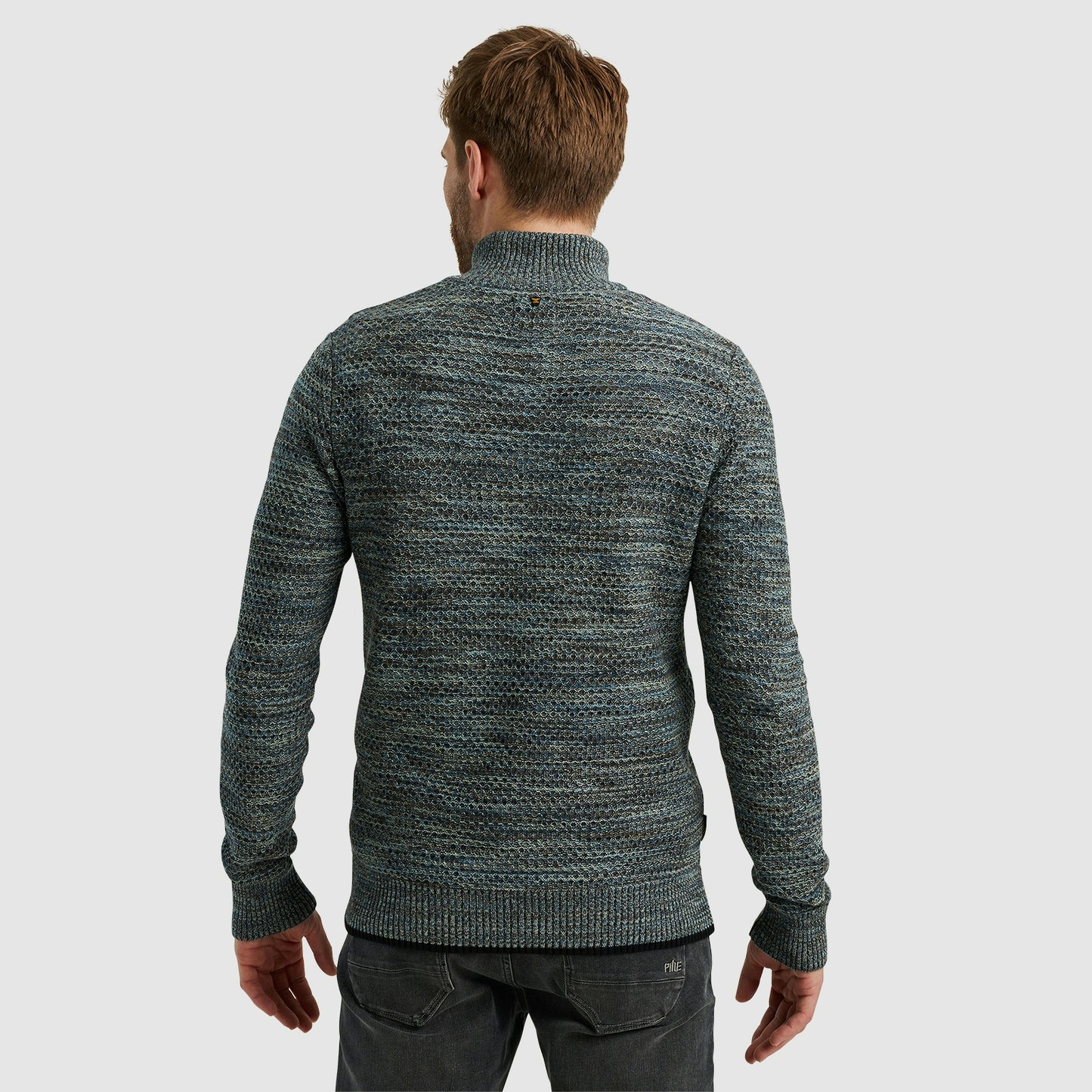 Half zip collar colormix