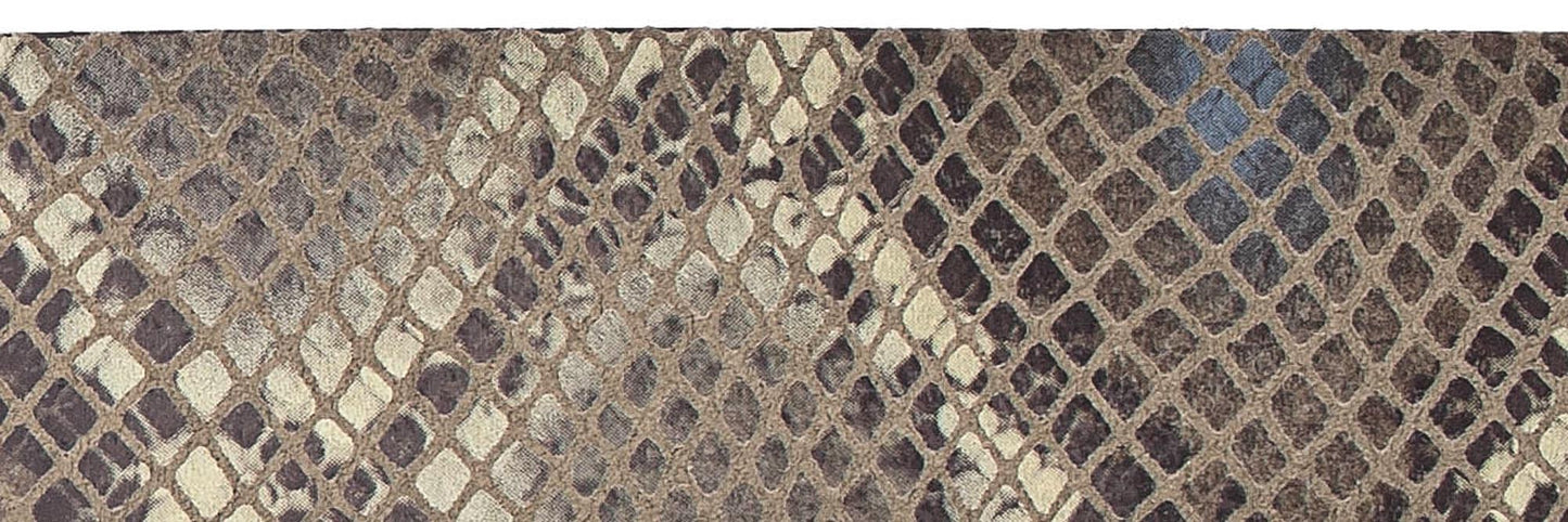 35 mm Ledergürtel, henna rot / multicolor