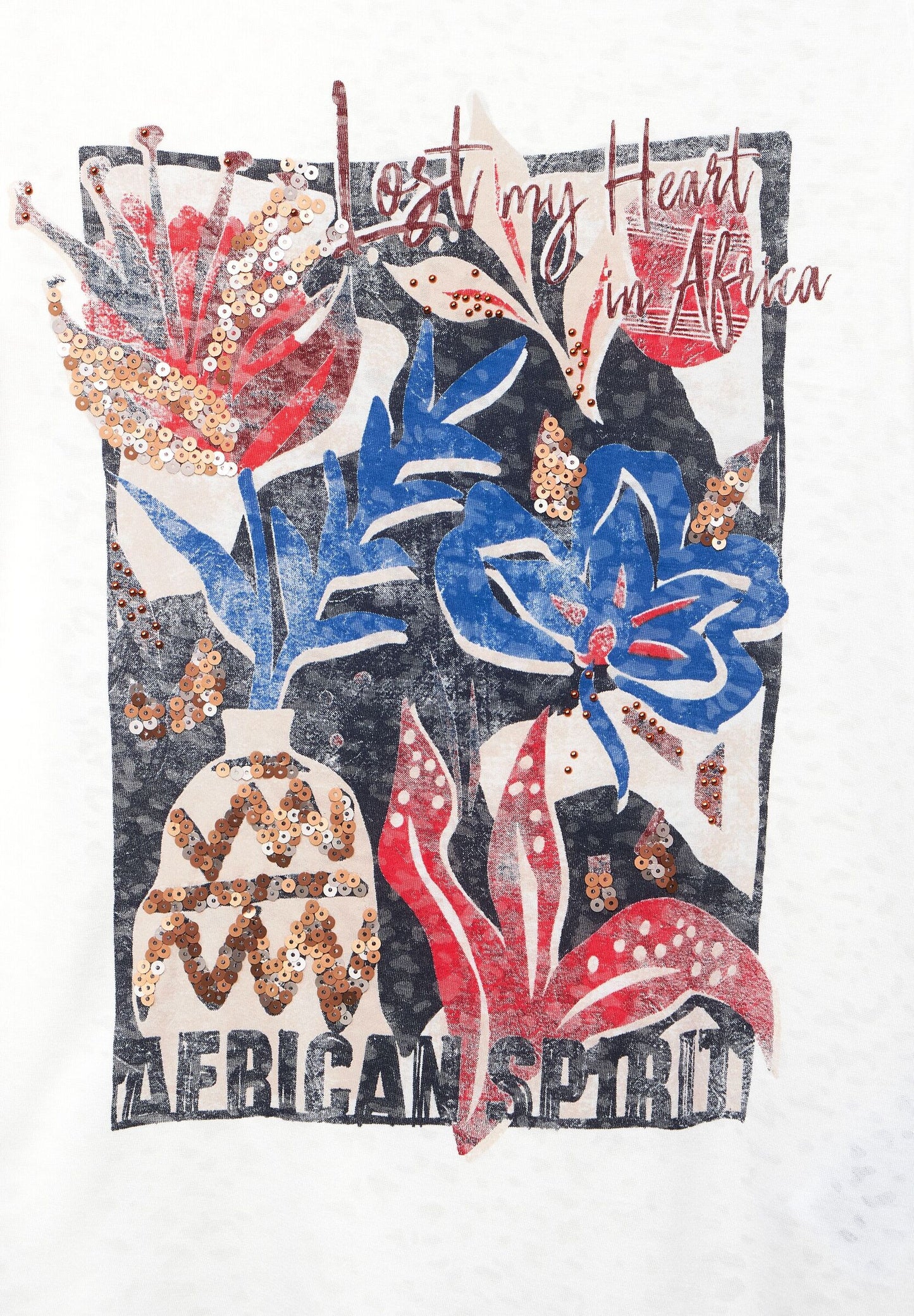 T-Shirt in Burnout Optik