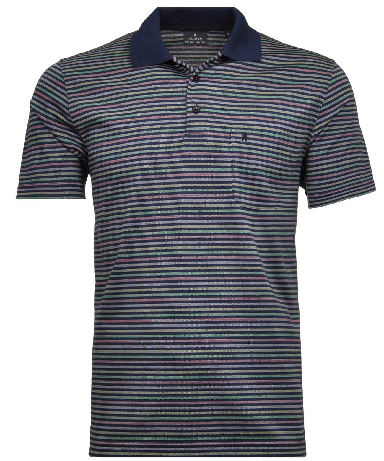 Softknit-Poloshirt Sommerstreifen