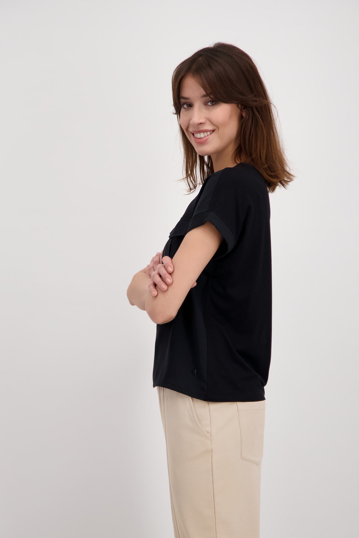 Bluse, schwarz