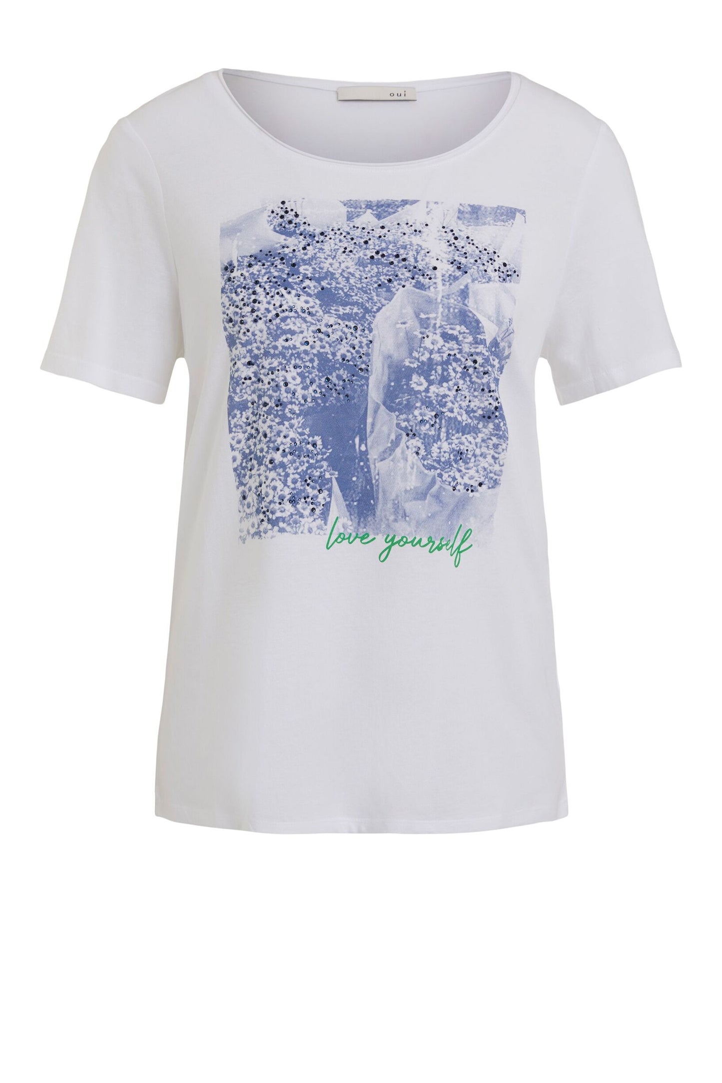 T-Shirt mit Ziersteinen