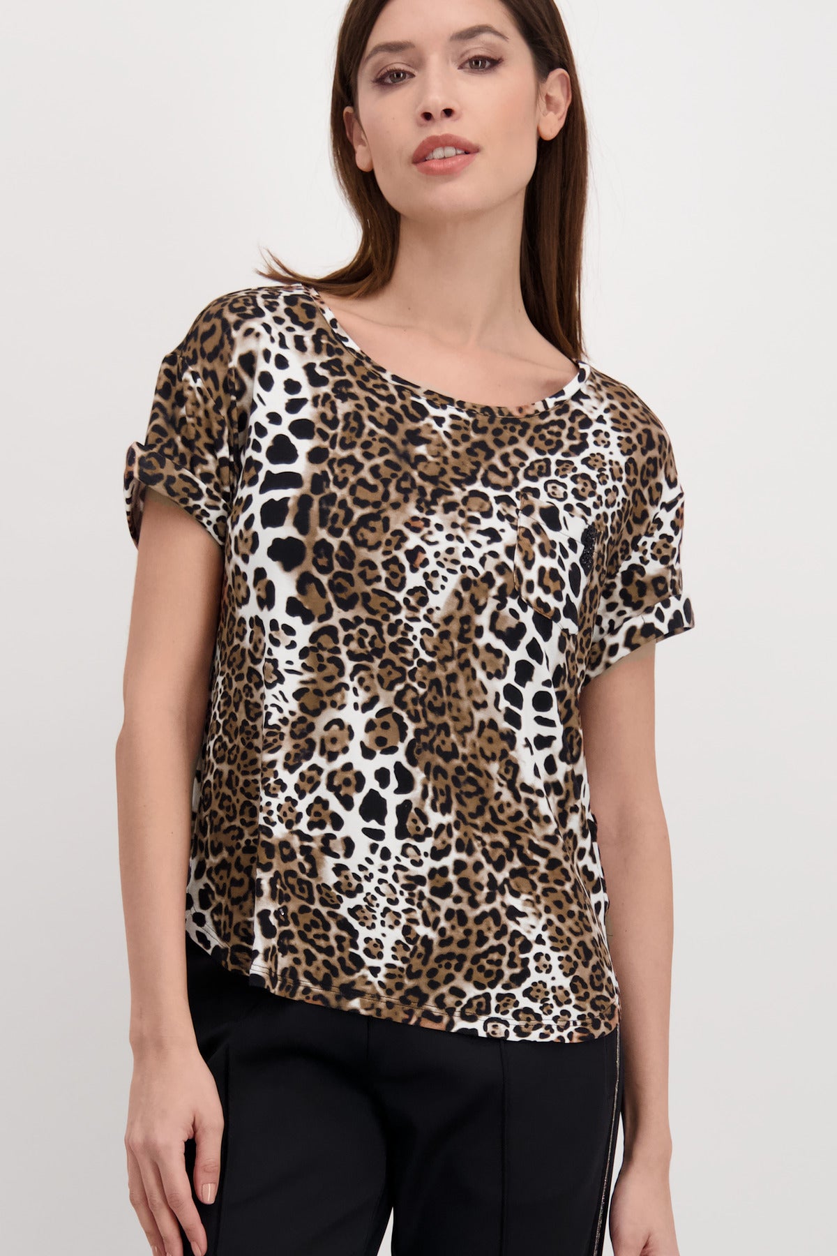 Shirt, krokant gemustert