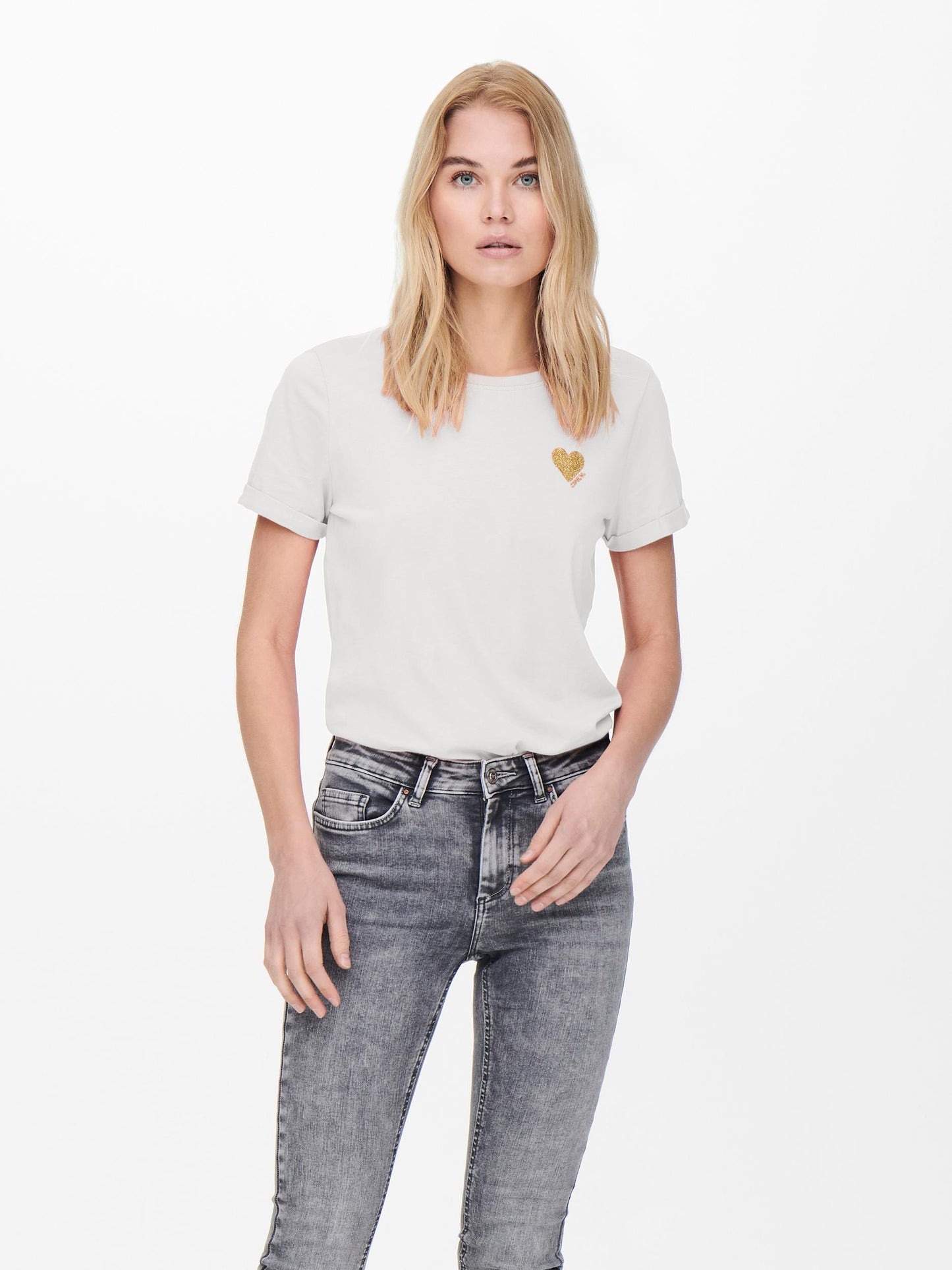 ONLKITA S/S LOGO TOP NOOS