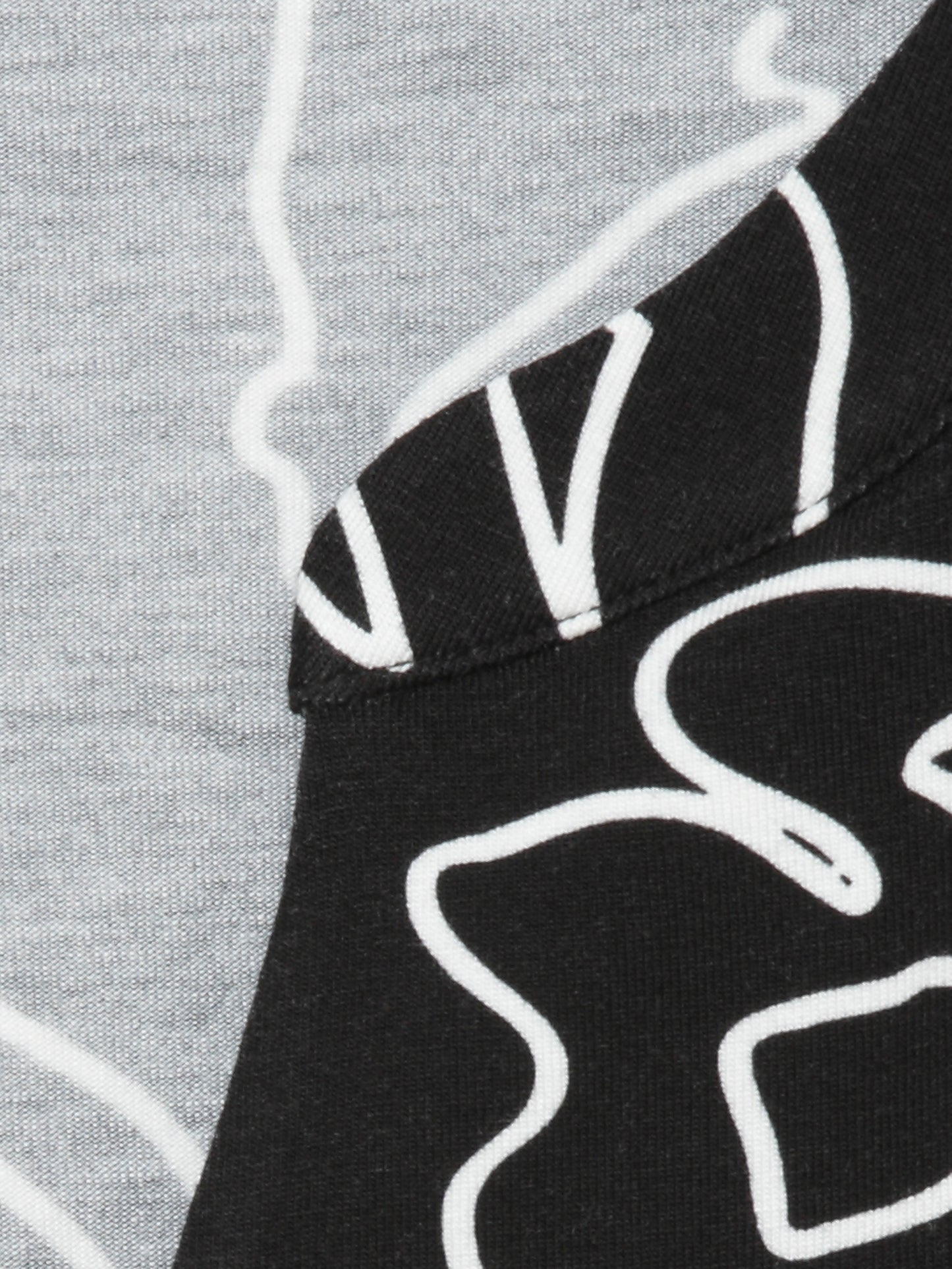 T-Shirt V-Ausschnitt 3/4 Arm Druck