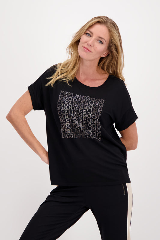 T-Shirt, schwarz