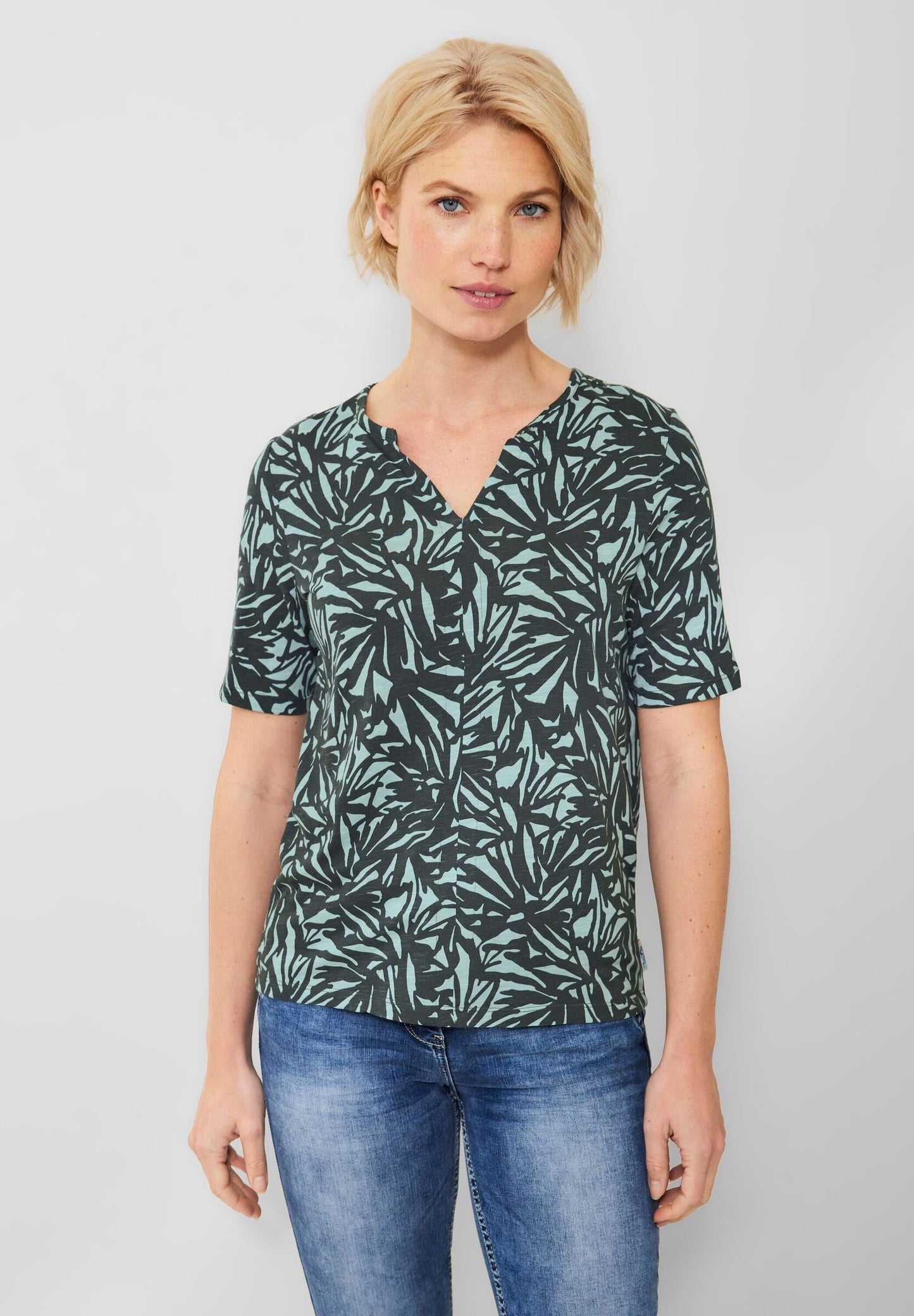 Tunikashirt mit Alloverprint