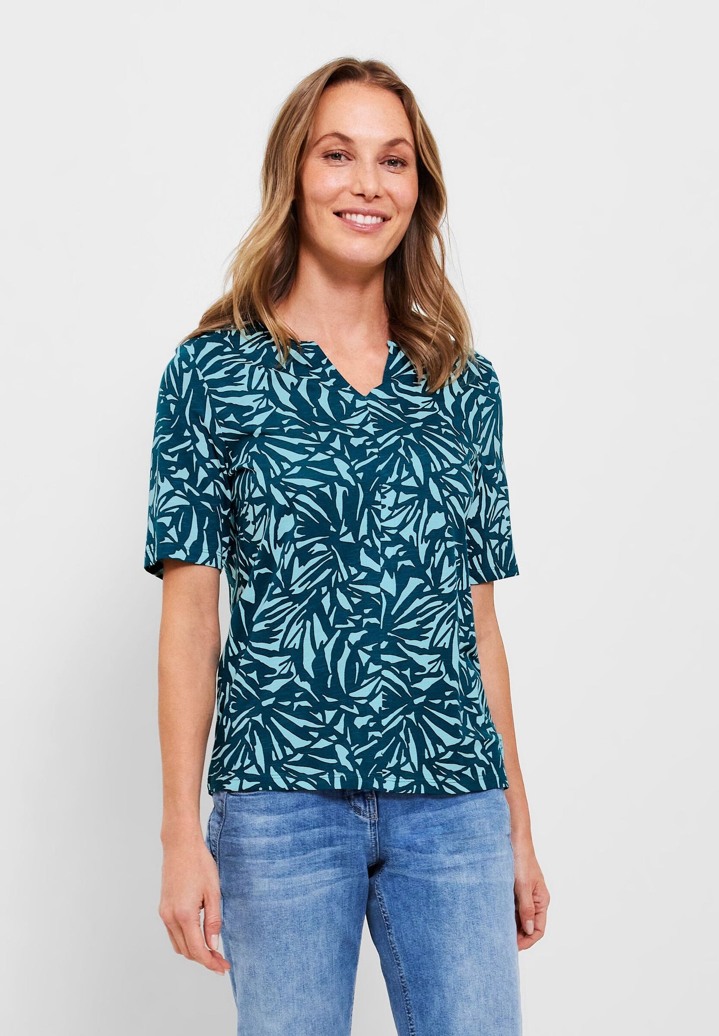 Tunikashirt mit Alloverprint