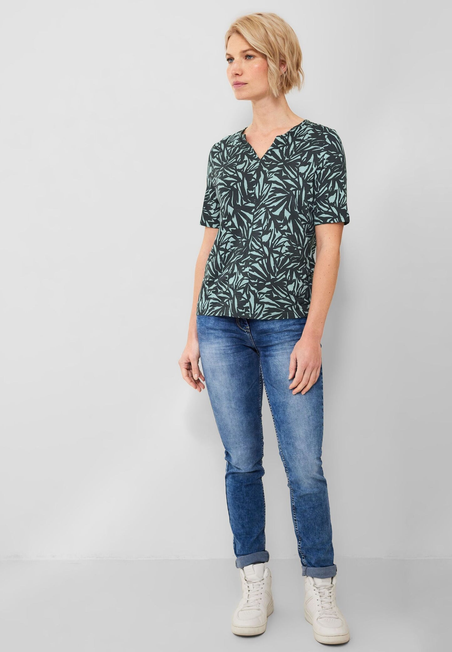 Tunikashirt mit Alloverprint