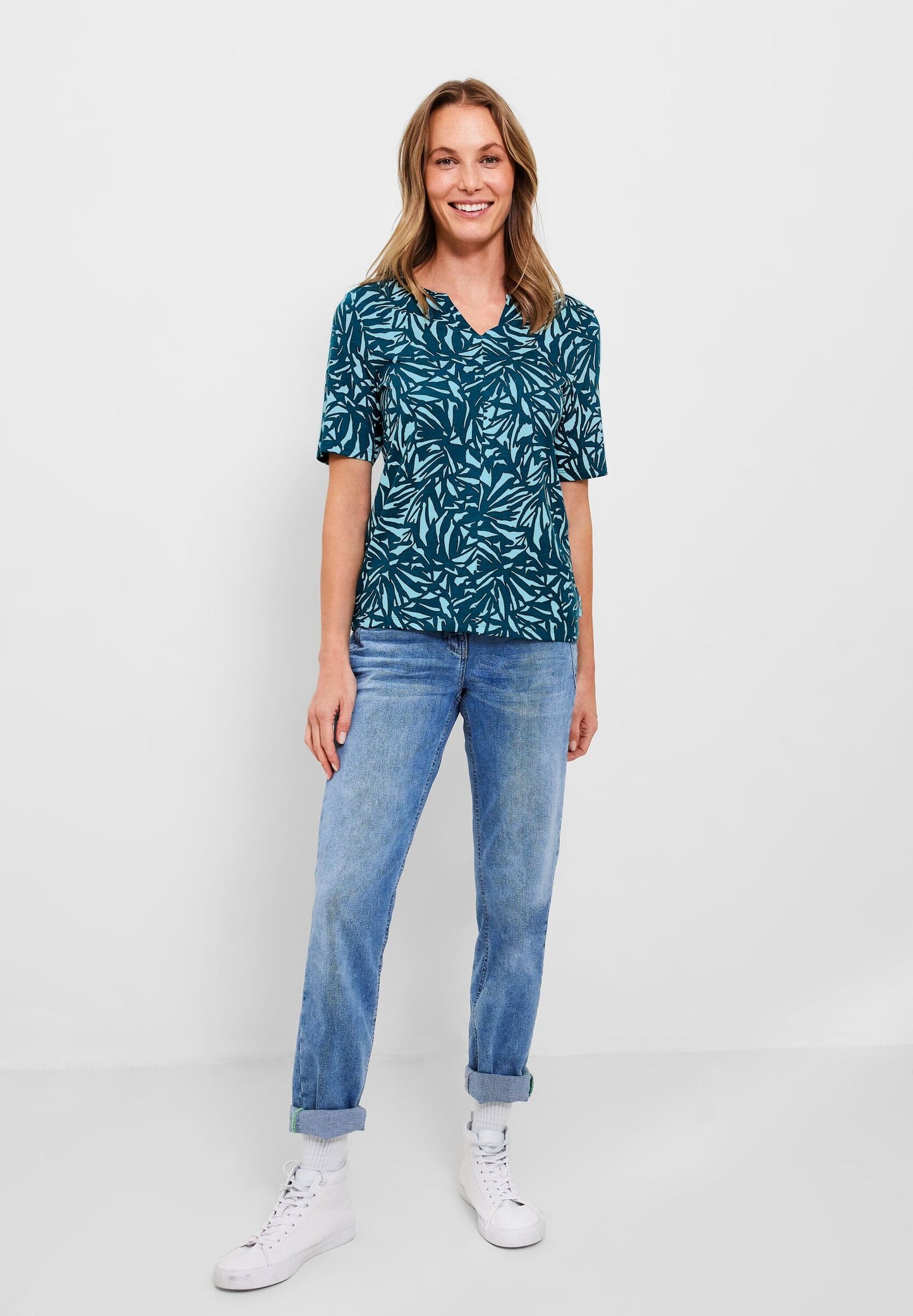 Tunikashirt mit Alloverprint