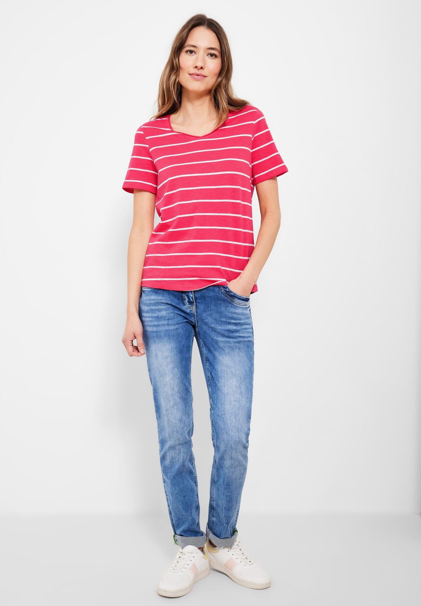 T-Shirt mit Streifenmuster