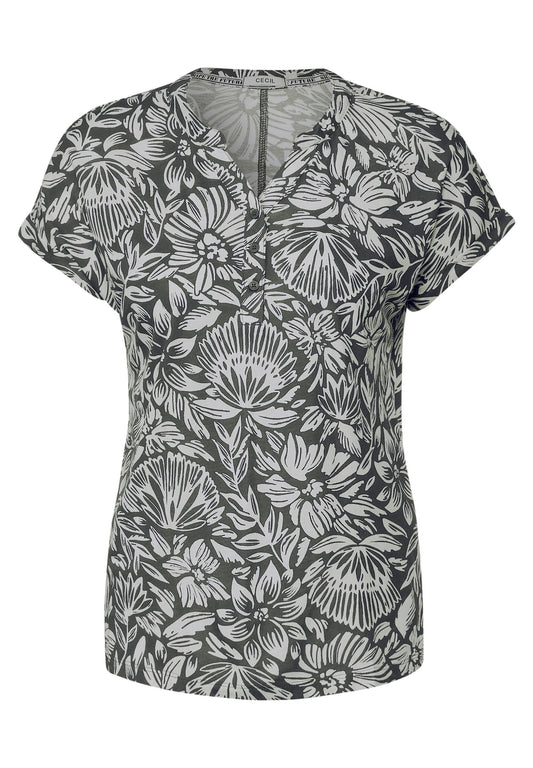 T-Shirt mit Blumenmuster