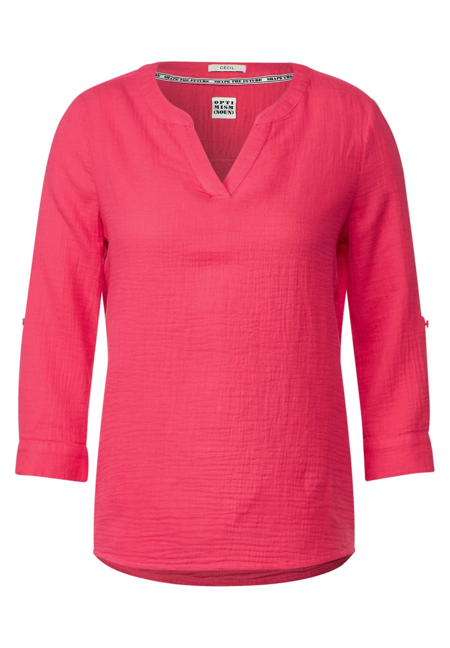 Musselin Bluse mit 3/4 Ärmel