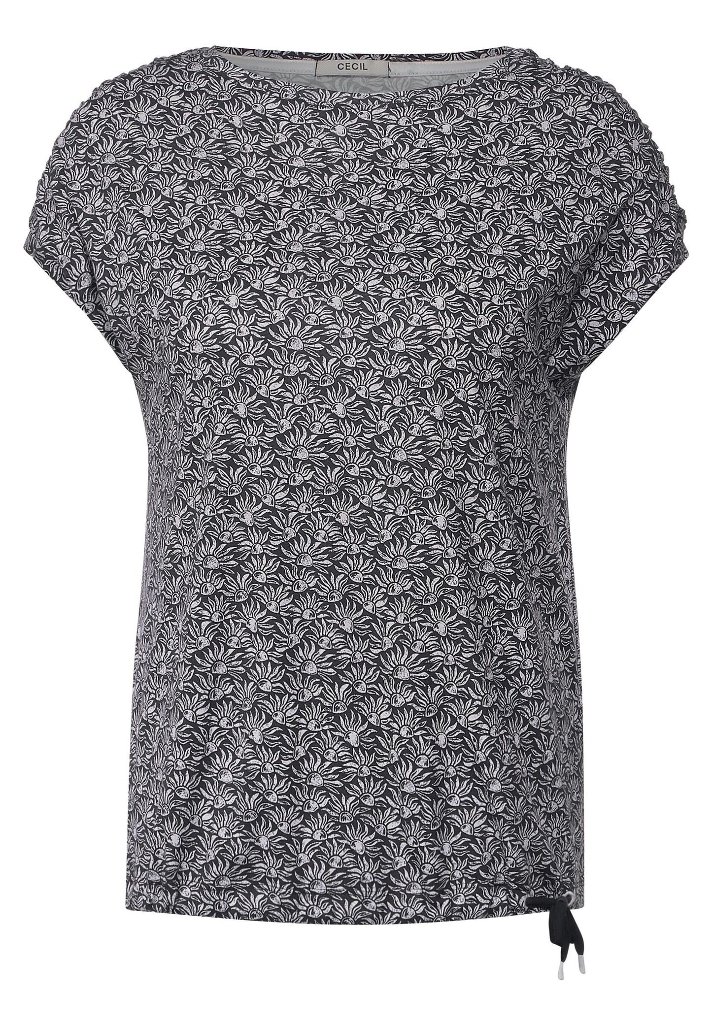 T-Shirt mit Smok Schultern