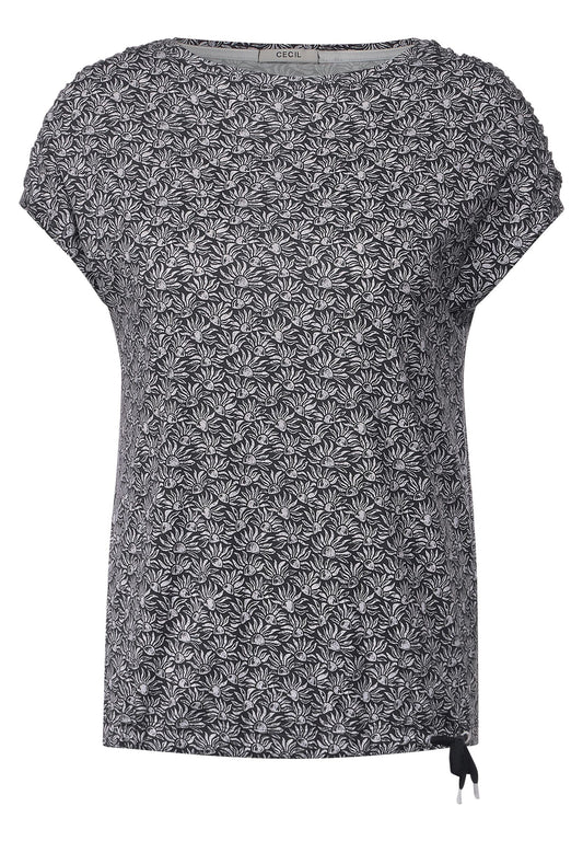 T-Shirt mit Smok Schultern