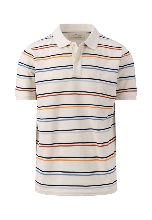 Polo, Supima, Multicoloured Stripe