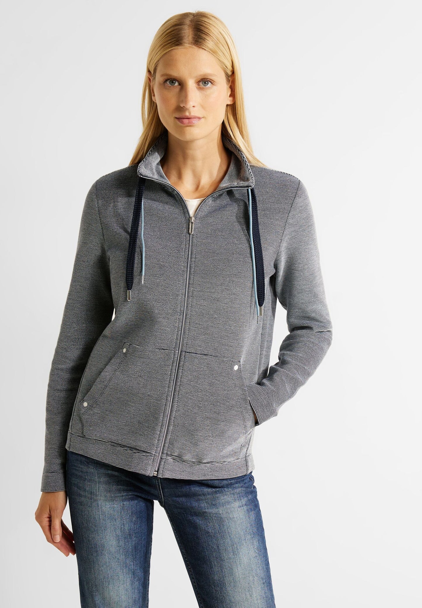 Gestreifte Shirtjacke