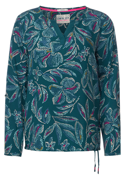 Bluse mit Multicolorprint