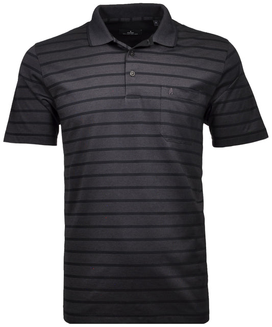Jersey Softknitpolo gestreift