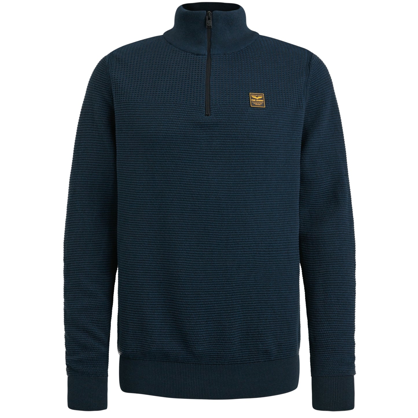 Half zip collar cotton plated