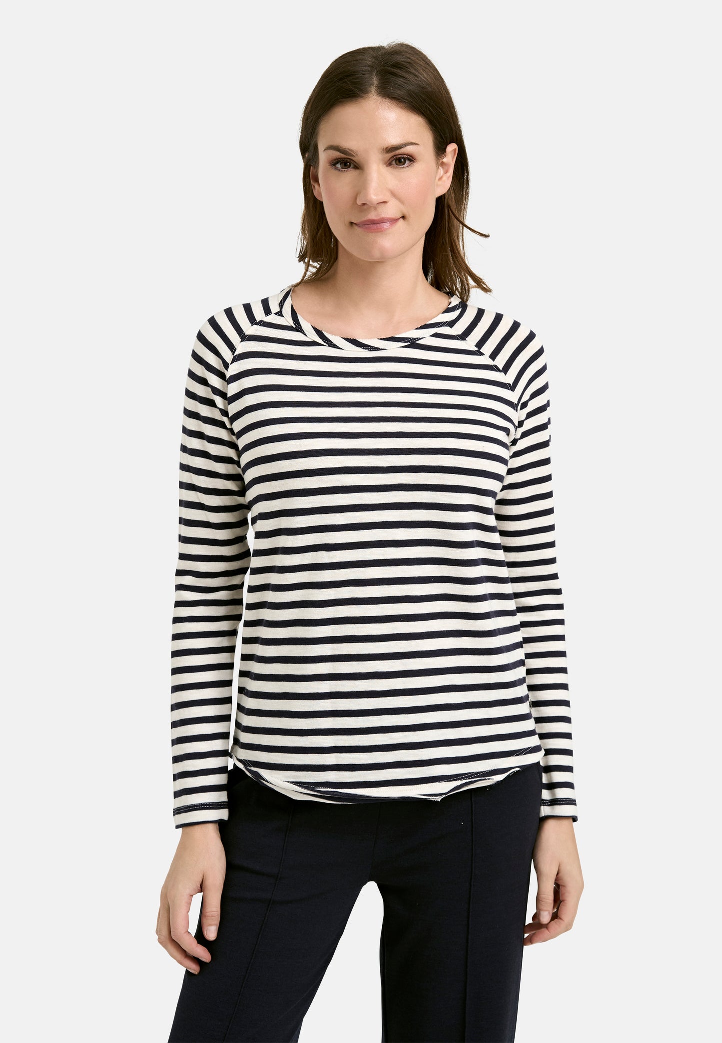 Basic sweat raglan striped