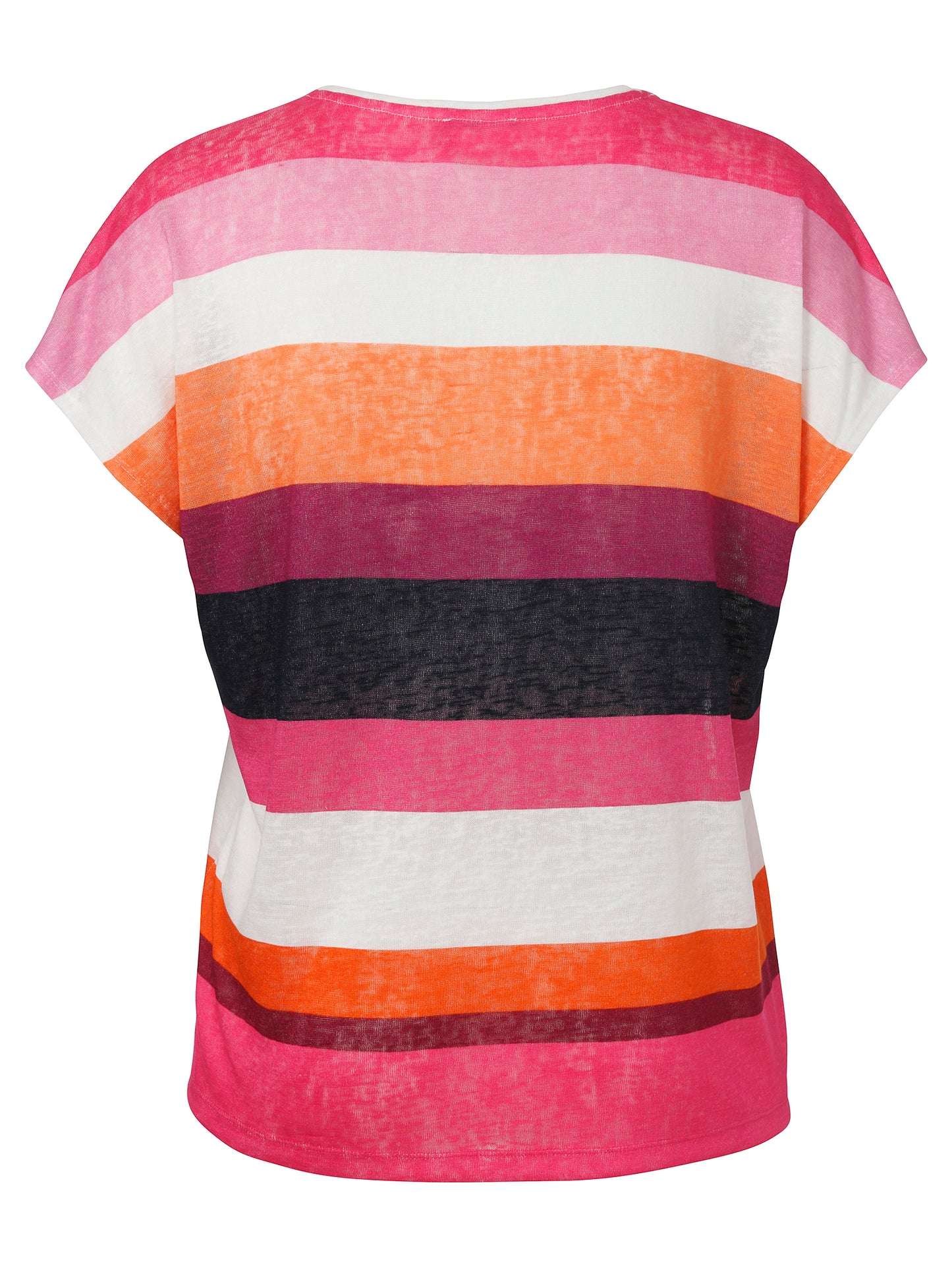 T-Shirt V-Ausschnitt 1/2 Arm Ringel