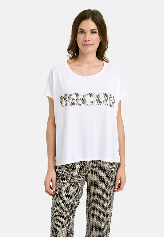 Boxy T-Shirt with inside print