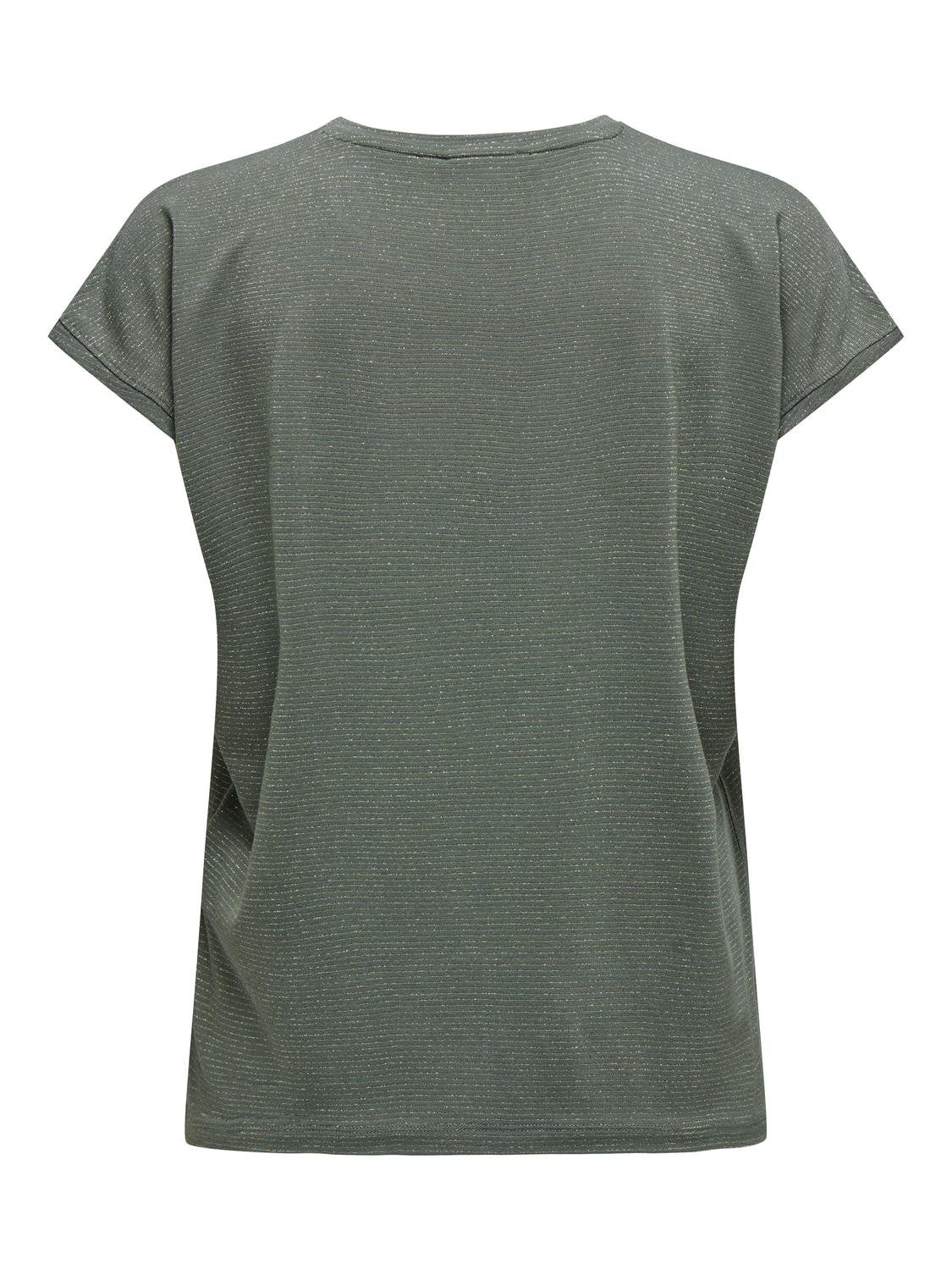 ONLCLAUDIA S/S GLITTER STRIPE TOP JRS