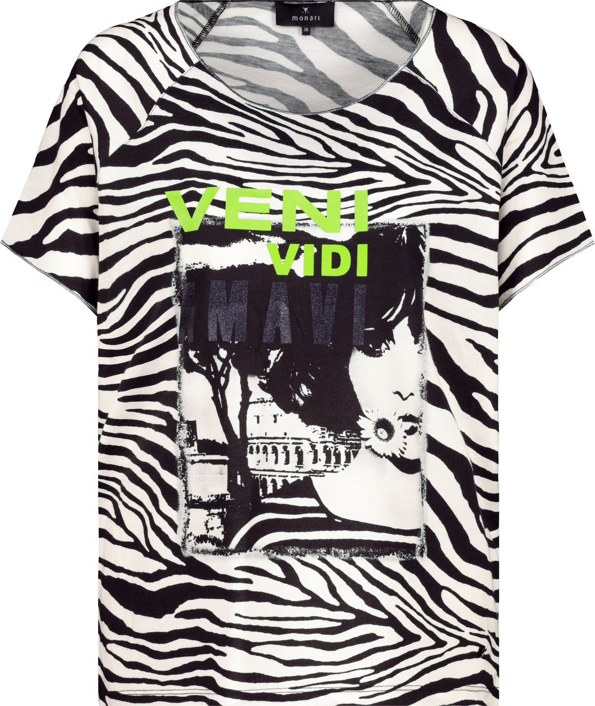 T-Shirt, schwarz gemustert