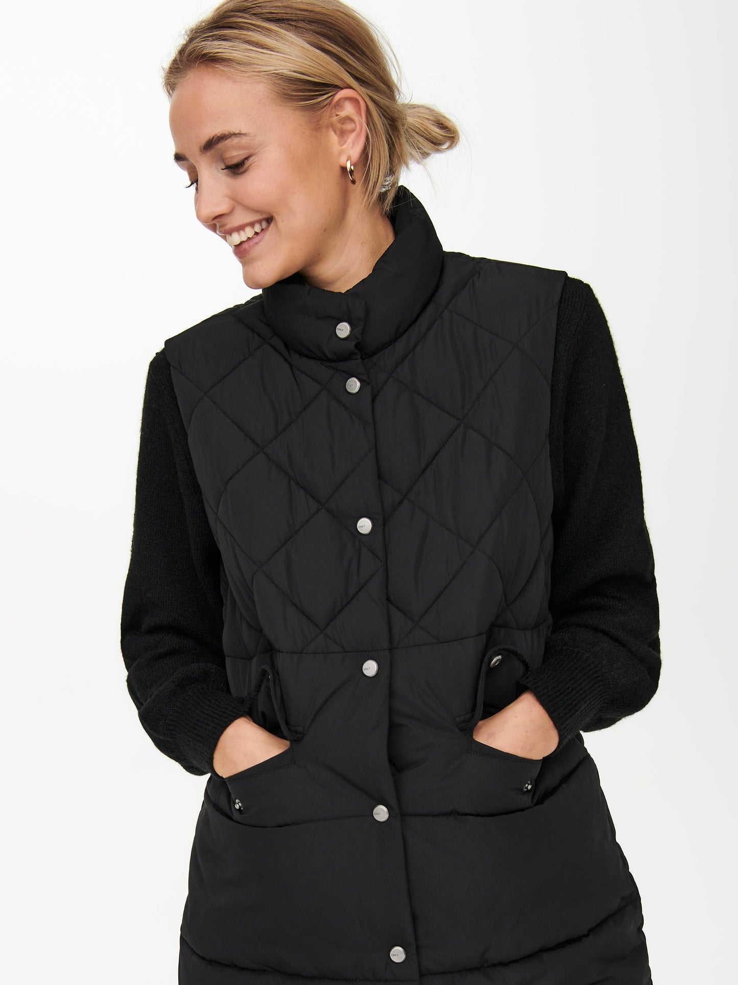 ONLSTACY QUILTED LONG WAISTCOAT OTW NOOS