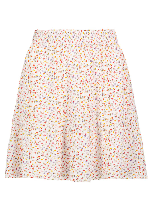 Volantrock, Mini, Teilungsnaht, Gummibund in Taille