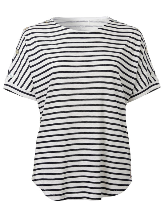 T-Shirt Rundhals 1/2 Arm Ringel