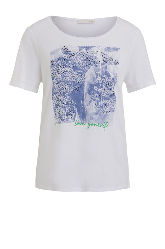 T-Shirt mit Ziersteinen