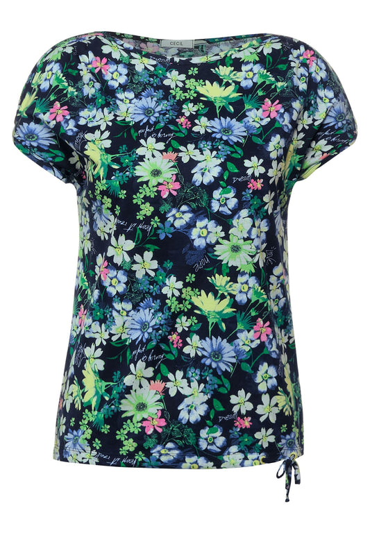 T-Shirt mit Blumenmuster